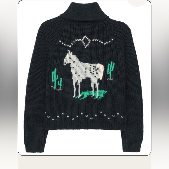 THE GREAT. Navy and White Sweater - Picture 8 of 8